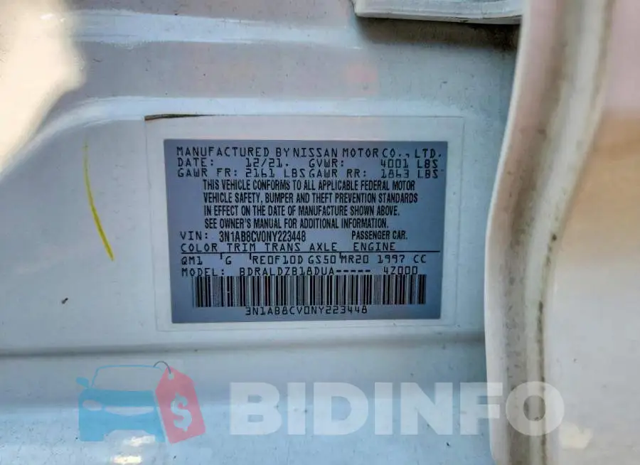 3N1AB8CV0NY223448 Photo# 12