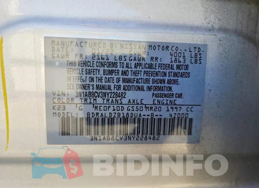 3N1AB8CV3NY228482 Photo# 12