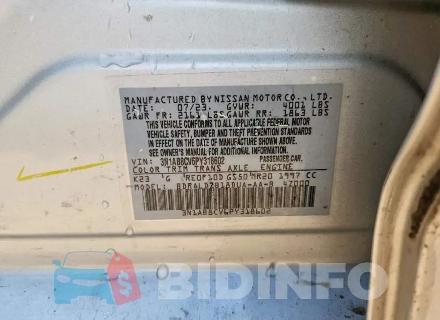 3N1AB8CV6PY318602 Photo# 12