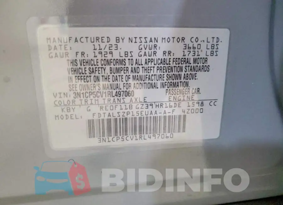 3N1CP5CV1RL497060 Photo# 13