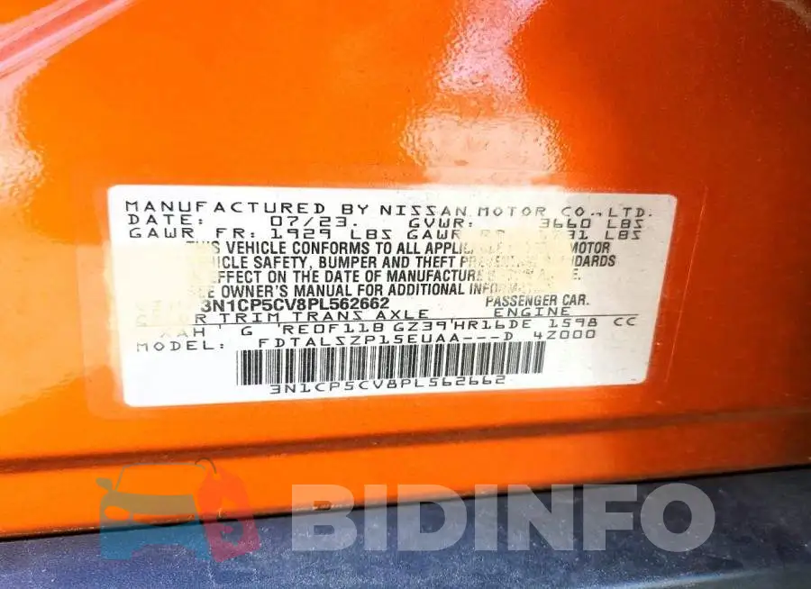 3N1CP5CV8PL562662 Photo# 12