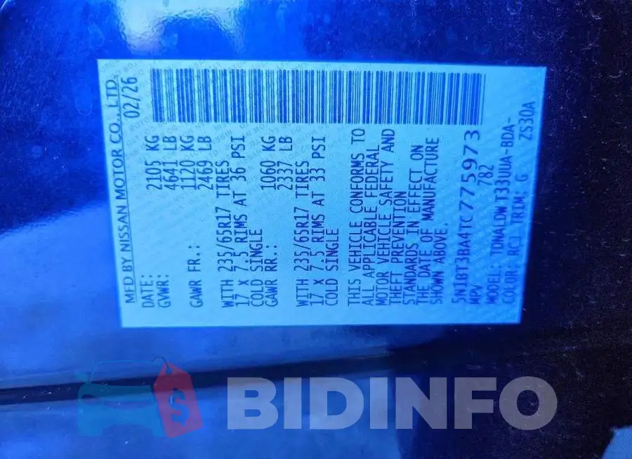 5N1BT3BA4TC775973 Photo# 13