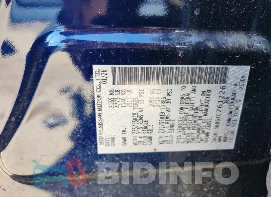 5N1BT3BB6TC761226 Photo# 13