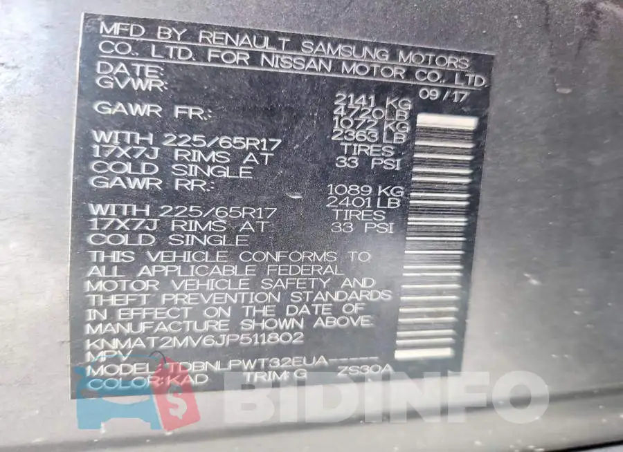 KNMAT2MV6JP511802 Photo# 13
