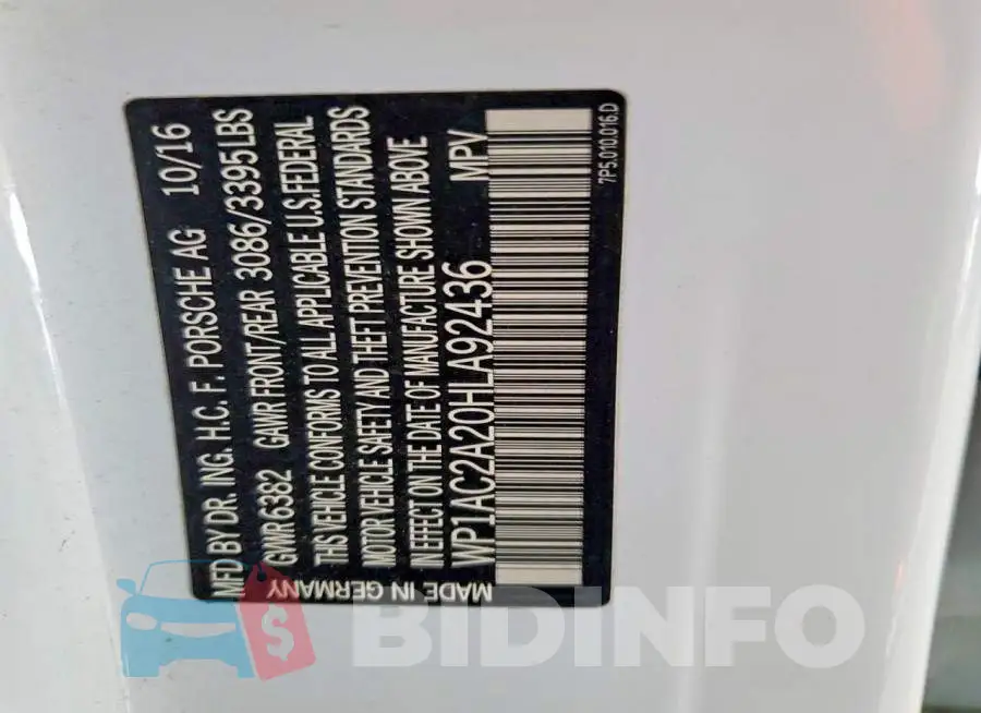 WP1AC2A20HLA92436 Photo# 13