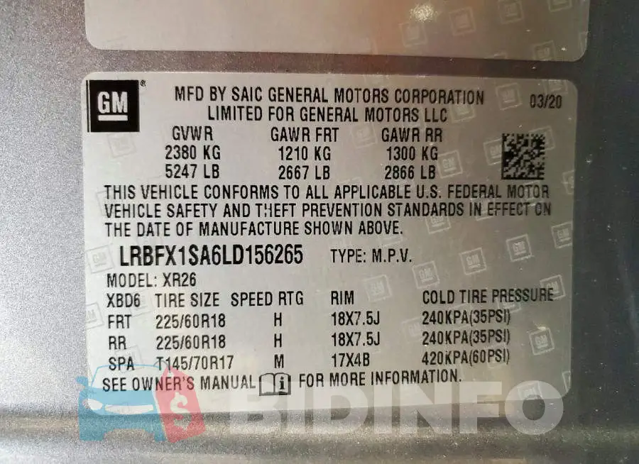 LRBFX1SA6LD156265 Photo# 14