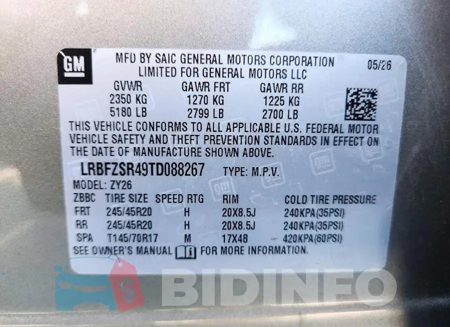 LRBFZSR49TD088267 Photo# 13