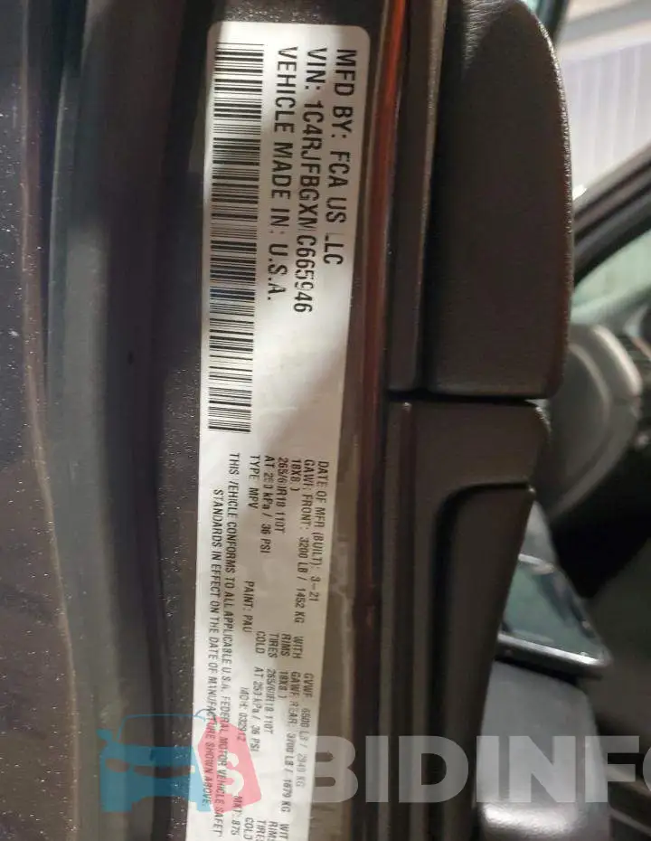 1C4RJFBGXMC665946 Photo# 14