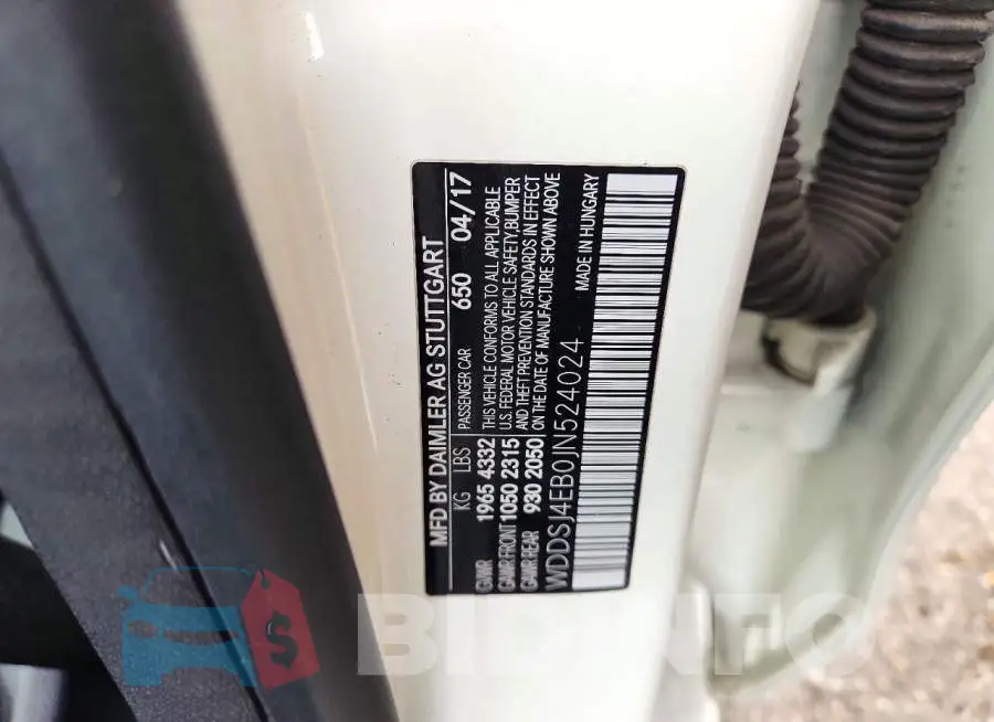 WDDSJ4EB0JN524024 Photo# 13