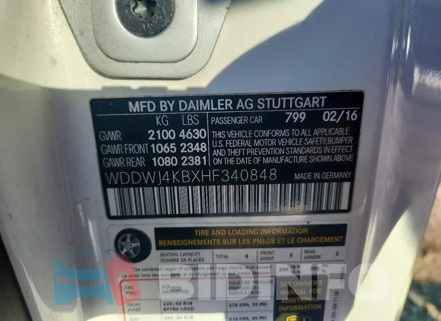 WDDWJ4KBXHF340848 Photo# 12
