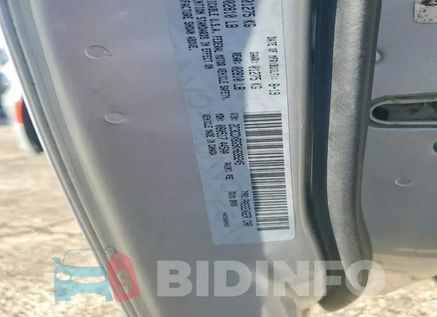 2C3CDXBG5KH699245 Photo# 12