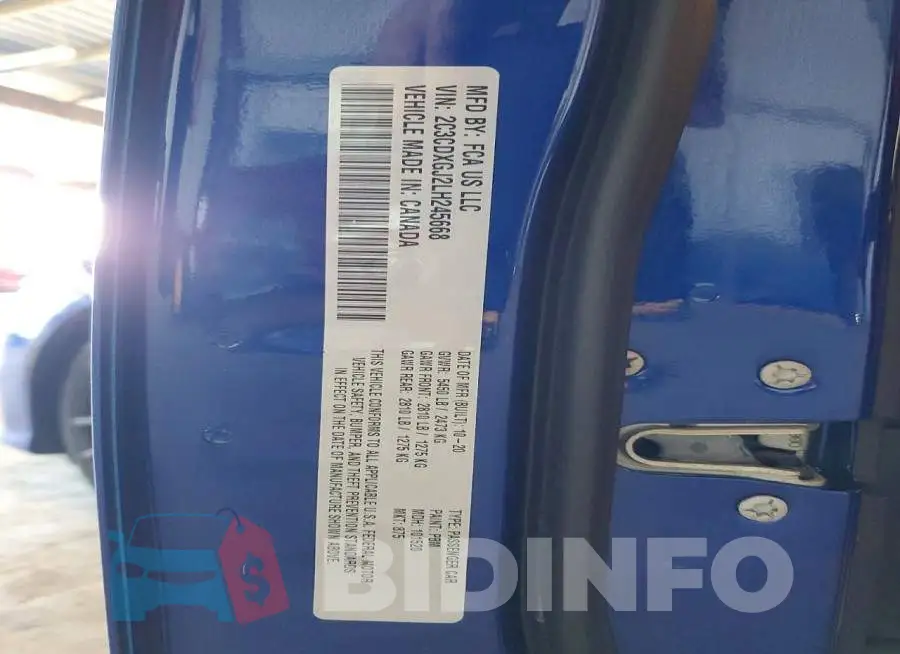 2C3CDXGJ2LH245668 Photo# 12