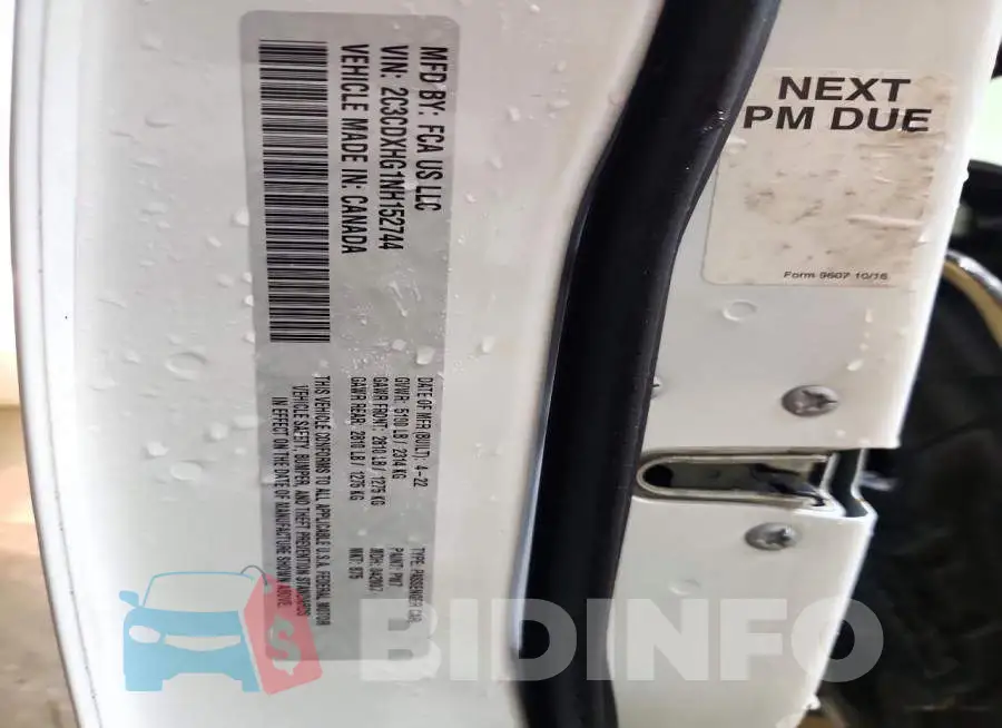 2C3CDXHG1NH152744 Photo# 13
