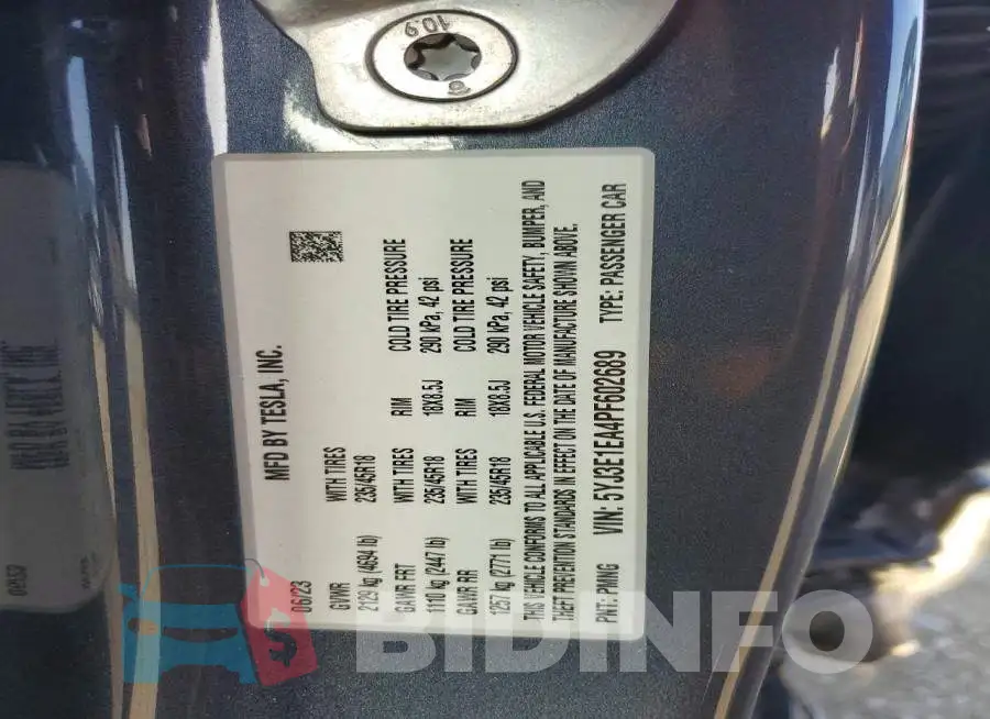 5YJ3E1EA4PF602689 Photo# 12