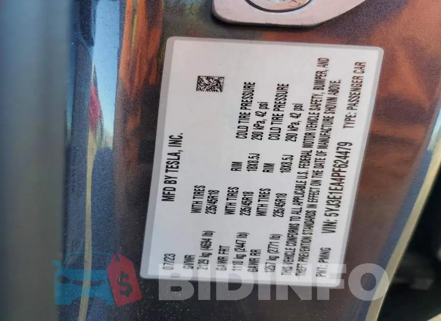 5YJ3E1EA4PF624479 Photo# 12