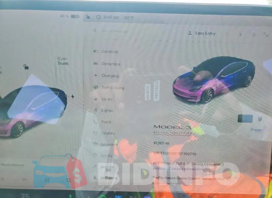 5YJ3E1EB7KF392770 Photo# 9