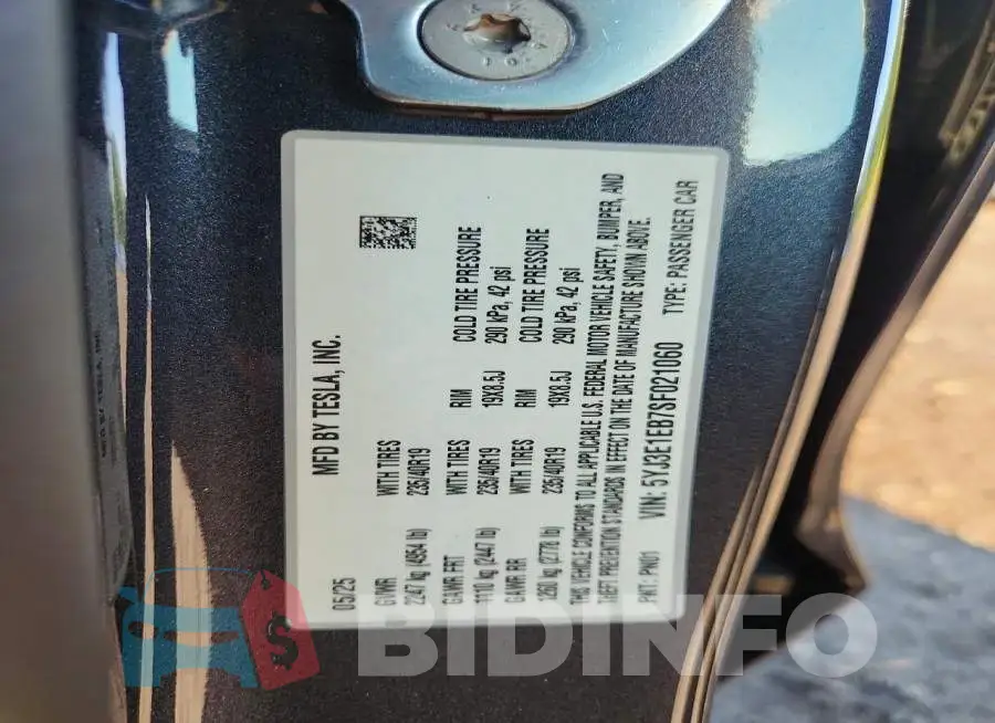 5YJ3E1EB7SF021060 Photo# 12