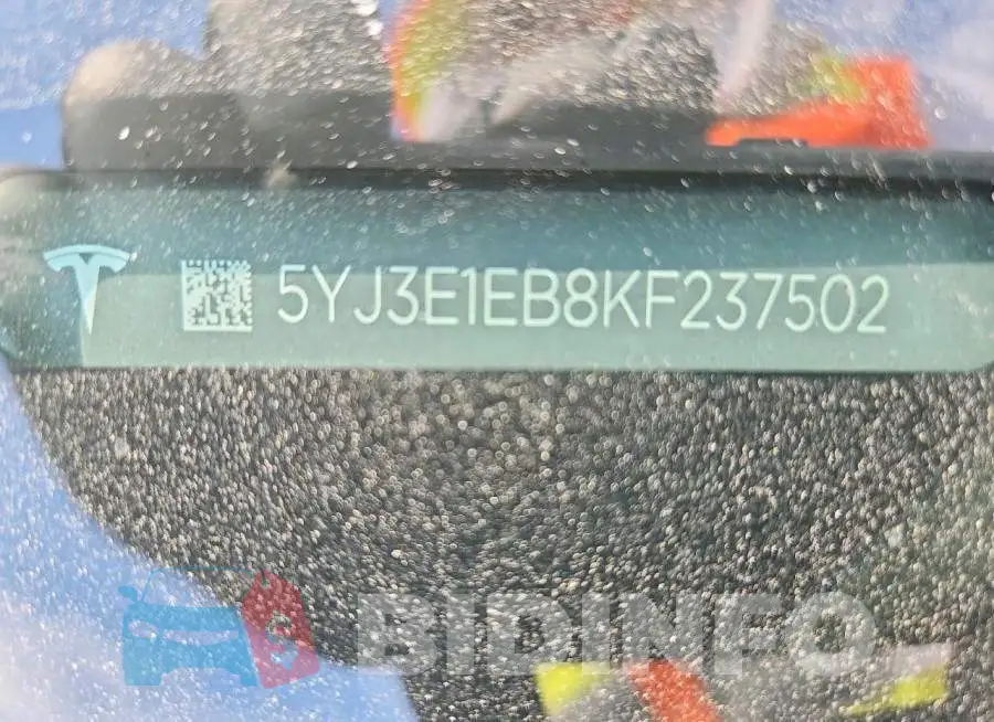 5YJ3E1EB8KF237502 Photo# 12