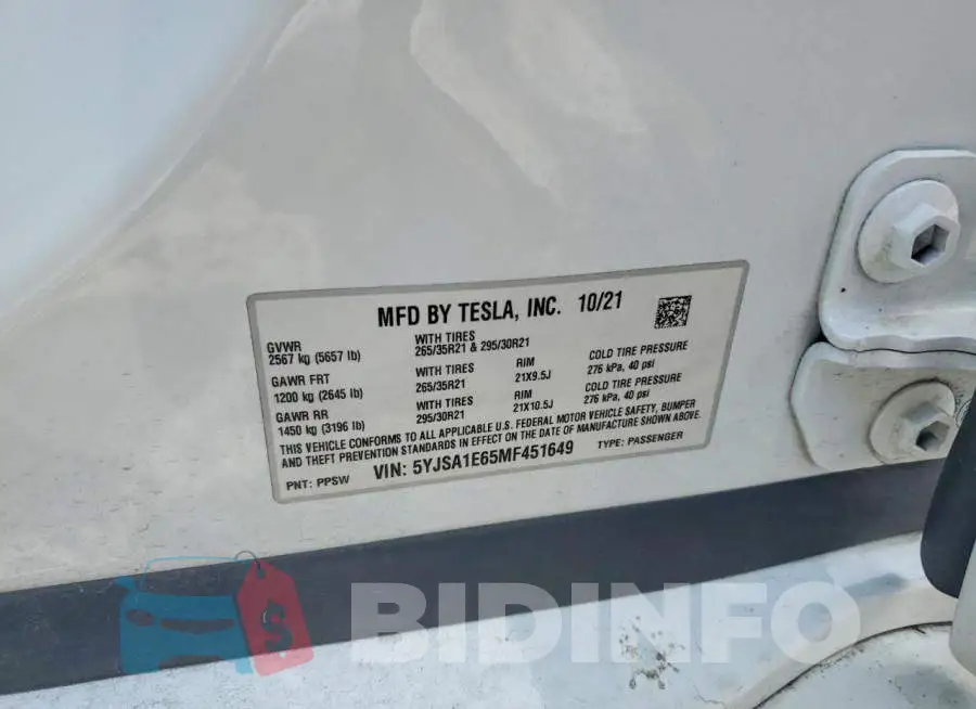 5YJSA1E65MF451649 Photo# 13