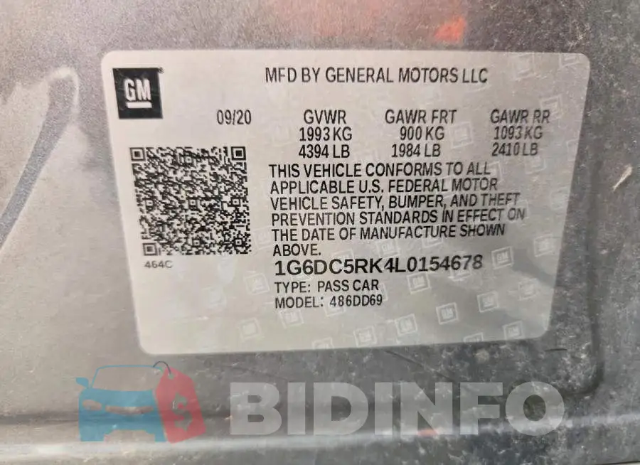 1G6DC5RK4L0154678 Photo# 12