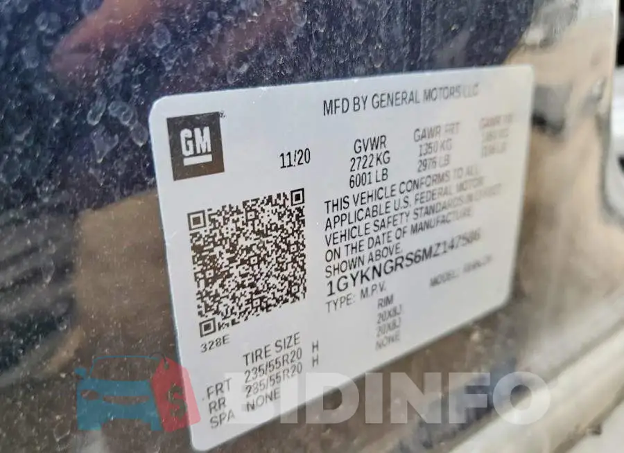 1GYKNGRS6MZ147586 Photo# 13