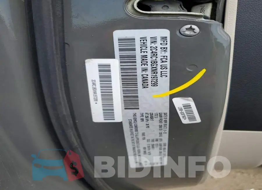 2C4RC1BGXNR197299 Photo# 13
