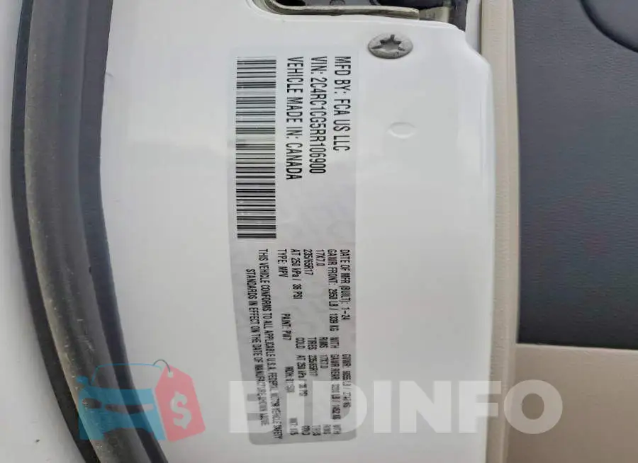 2C4RC1CG5RR106900 Photo# 13