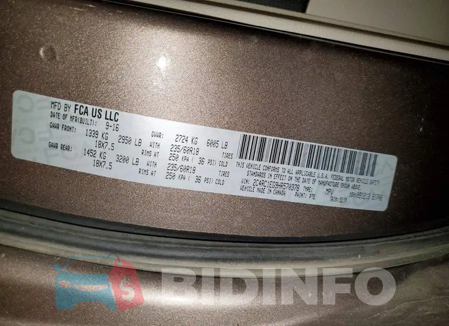 2C4RC1EG9HR570378 Photo# 13