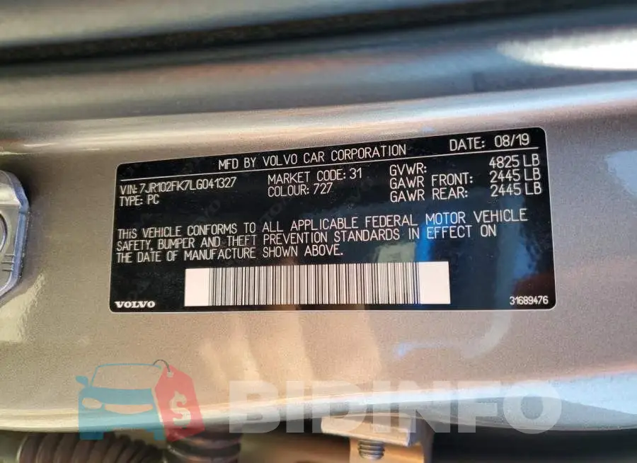 7JR102FK7LG041327 Photo# 12