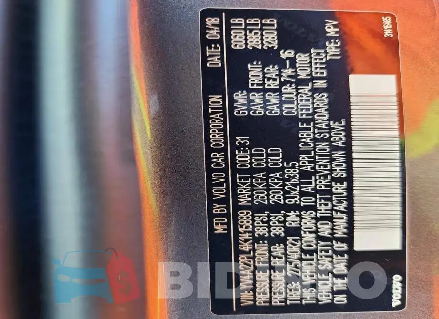 YV4A22PL4K1415889 Photo# 13