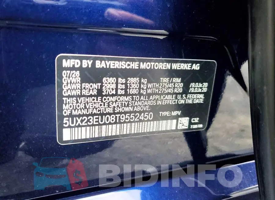 5UX23EU08T9552450 Photo# 13