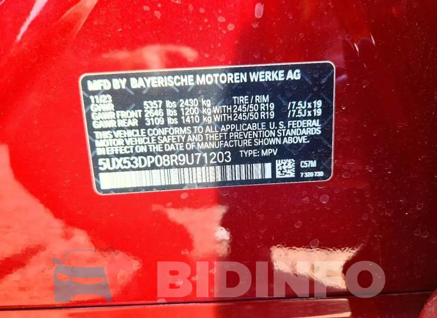 5UX53DP08R9U71203 Photo# 12