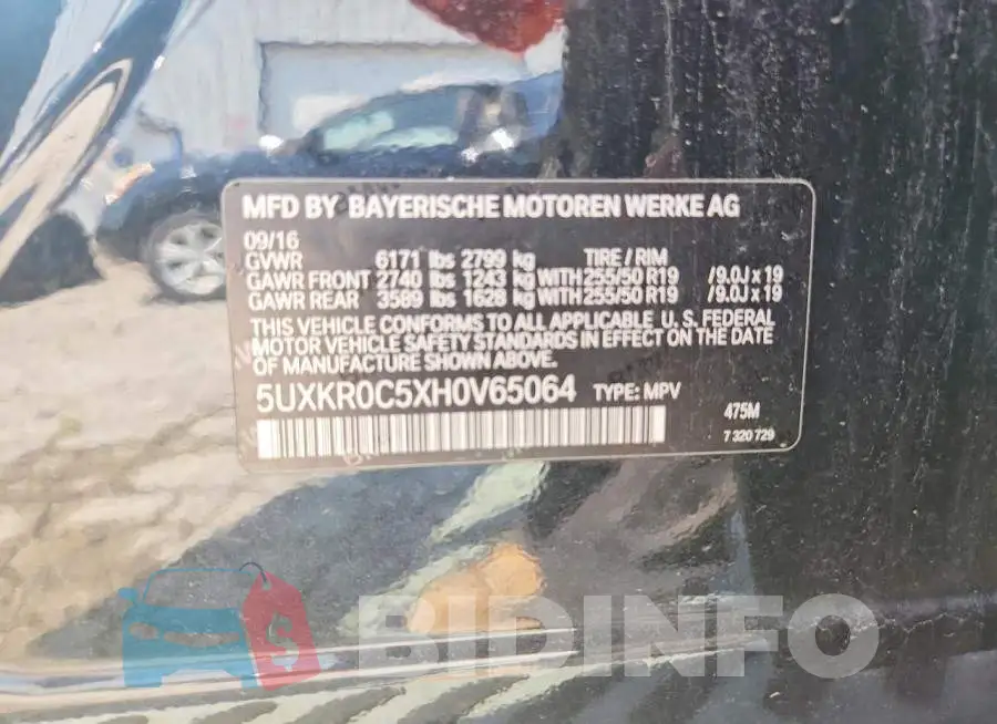 5UXKR0C5XH0V65064 Photo# 13