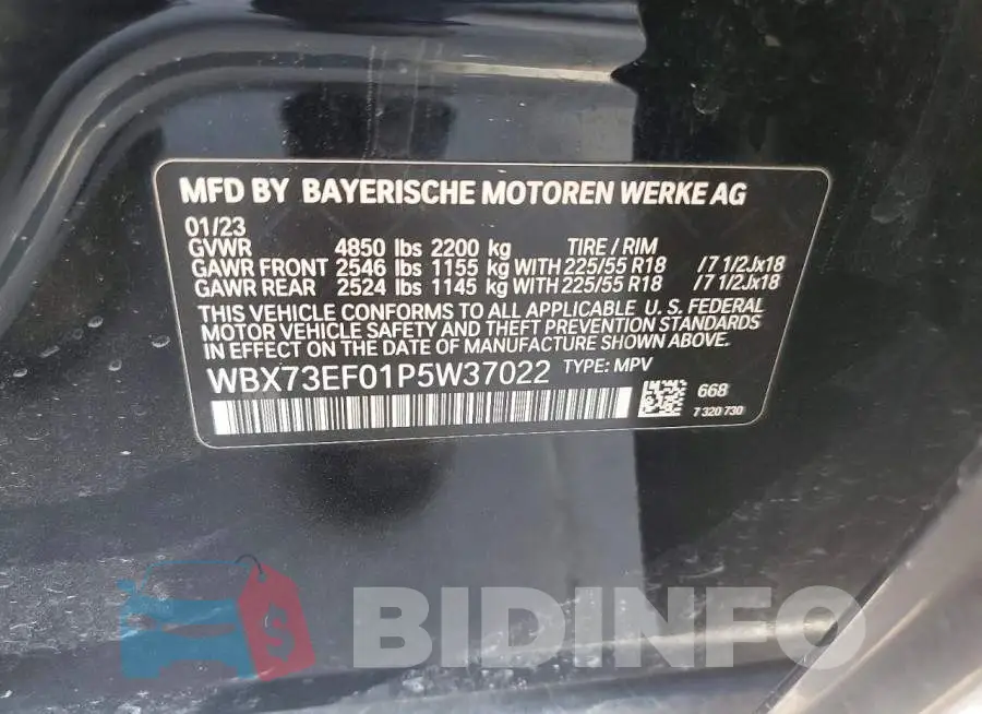 WBX73EF01P5W37022 Photo# 13