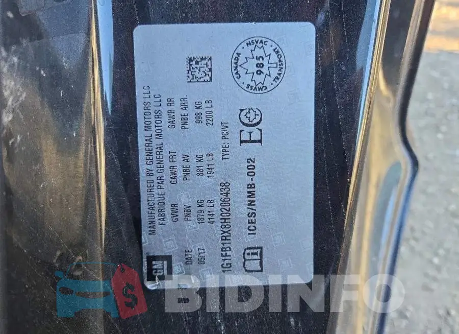 1G1FB1RX8H0206438 Photo# 12