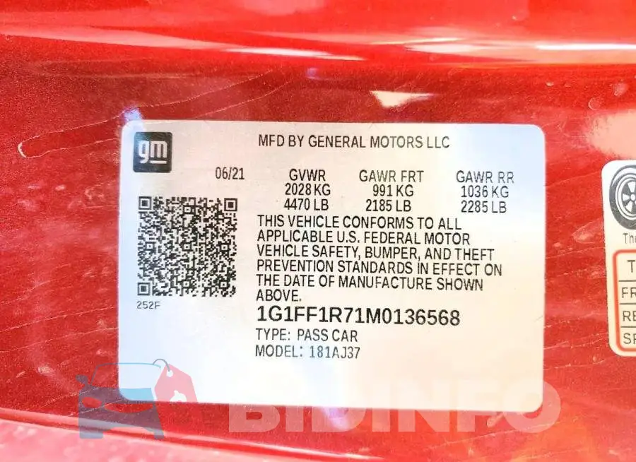 1G1FF1R71M0136568 Photo# 12