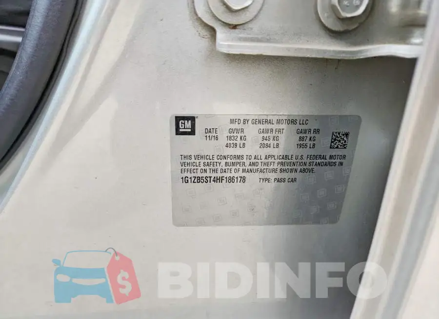 1G1ZB5ST4HF186178 Photo# 12