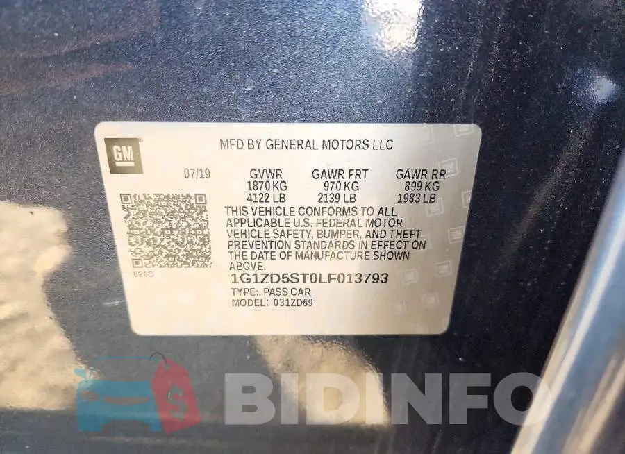 1G1ZD5ST0LF013793 Photo# 12