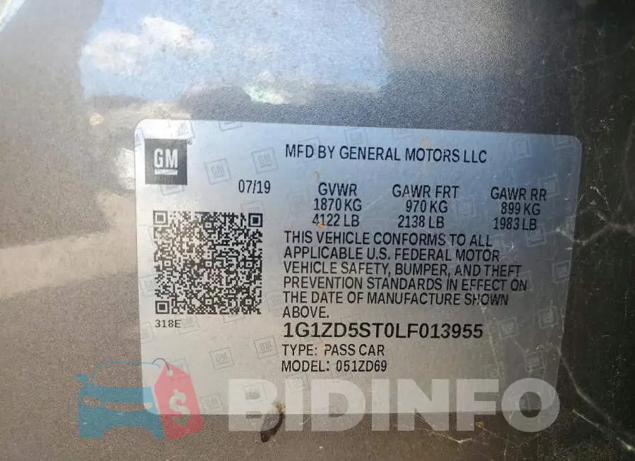 1G1ZD5ST0LF013955 Photo# 12