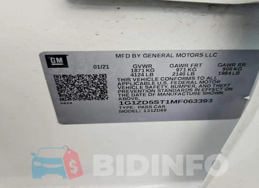 1G1ZD5ST1MF063393 Photo# 13
