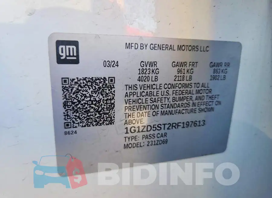 1G1ZD5ST2RF197613 Photo# 13