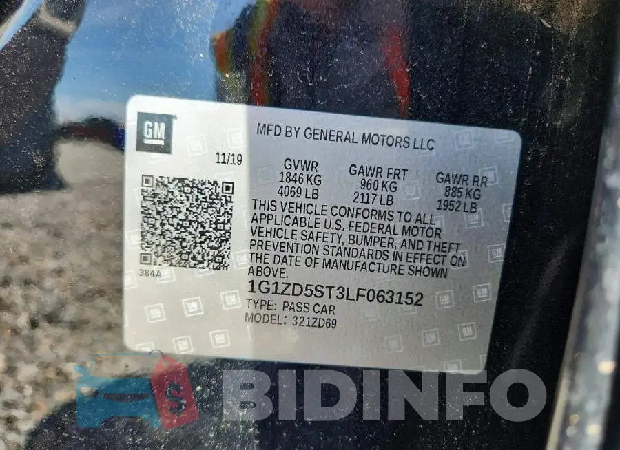1G1ZD5ST3LF063152 Photo# 13