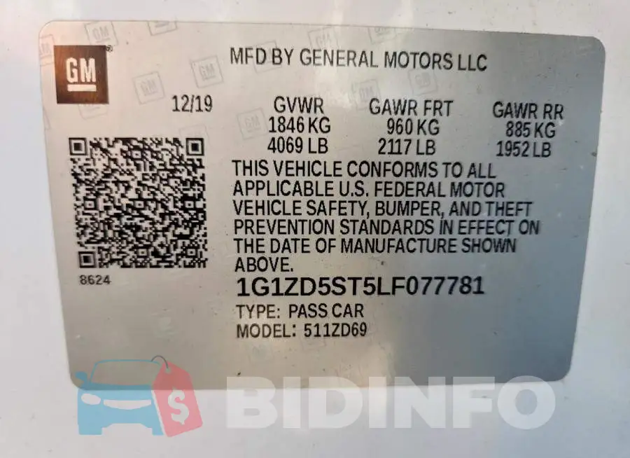 1G1ZD5ST5LF077781 Photo# 12