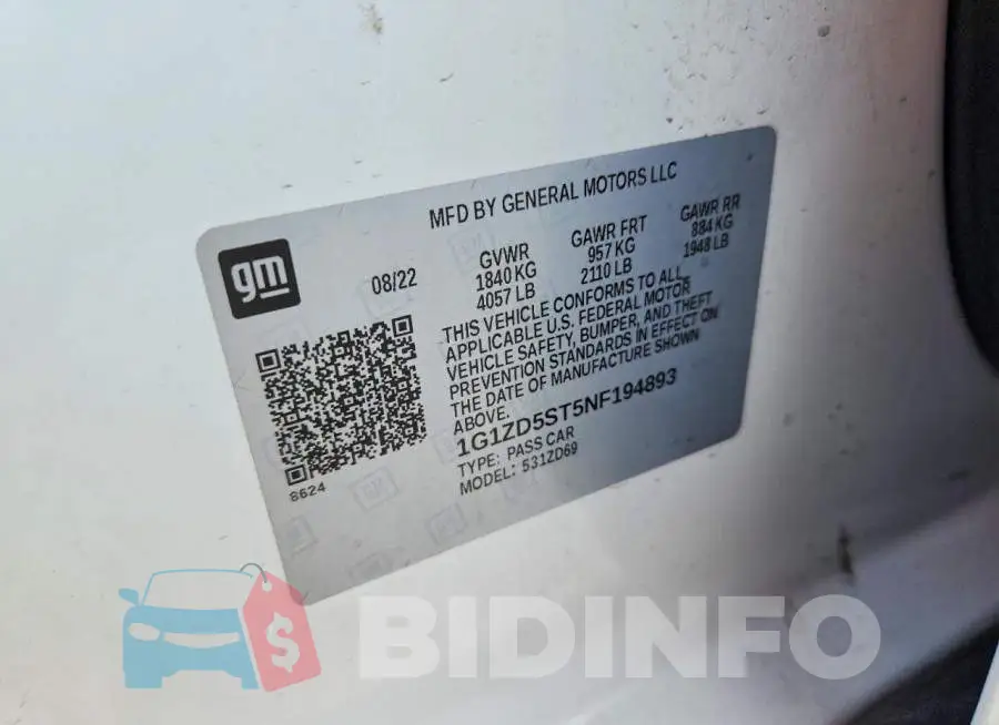 1G1ZD5ST5NF194893 Photo# 12