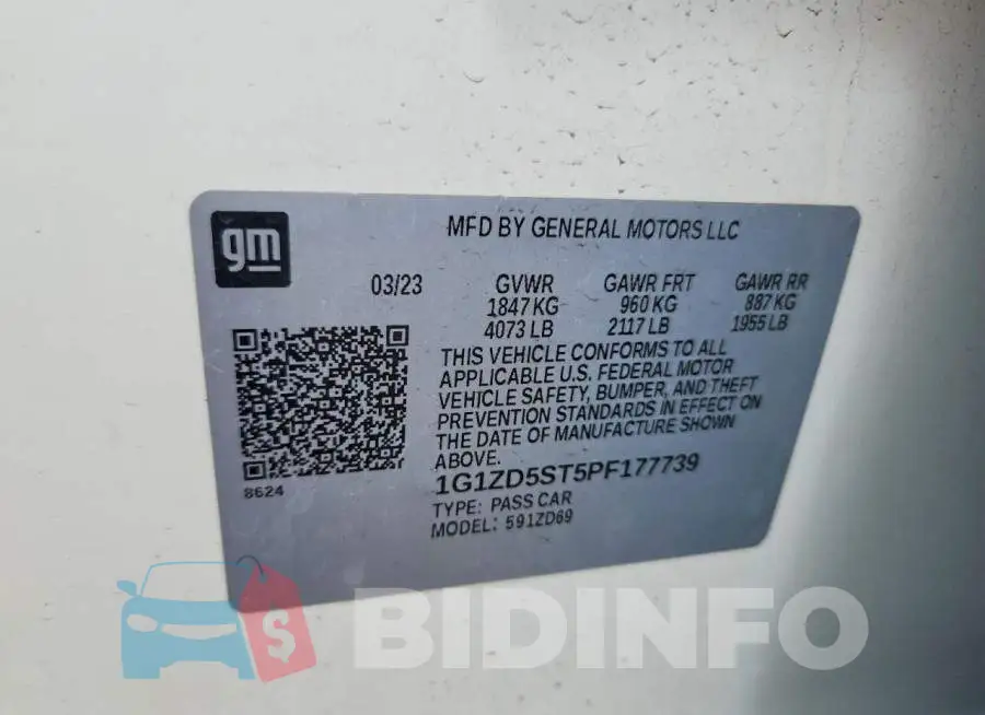 1G1ZD5ST5PF177739 Photo# 12