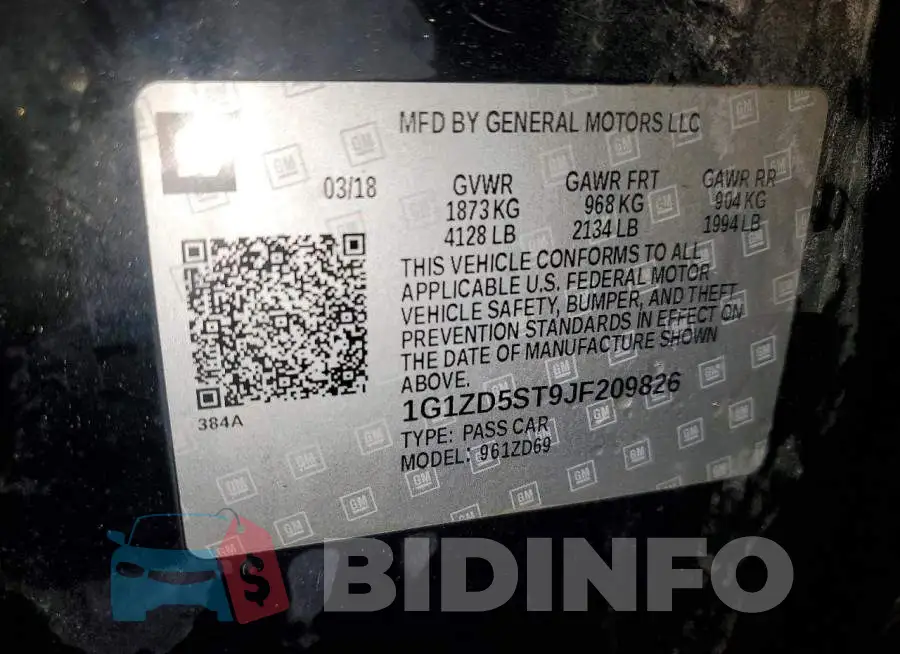 1G1ZD5ST9JF209826 Photo# 12