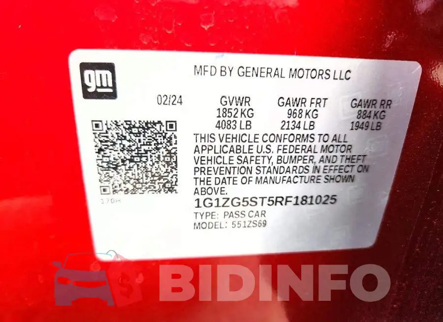 1G1ZG5ST5RF181025 Photo# 12