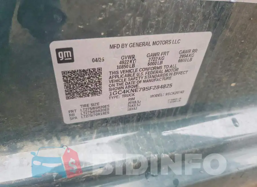 1GC4KNE79SF284825 Photo# 12
