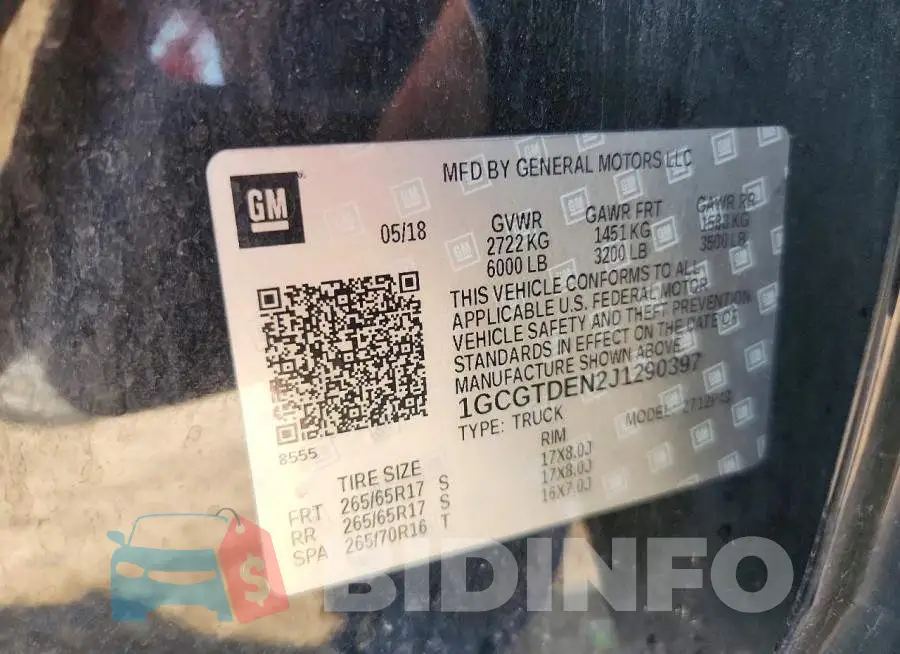 1GCGTDEN2J1290397 Photo# 12