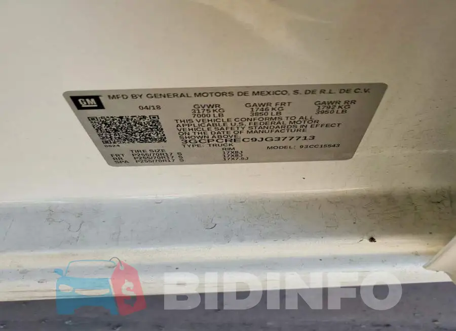 3GCPCREC9JG377713 Photo# 12